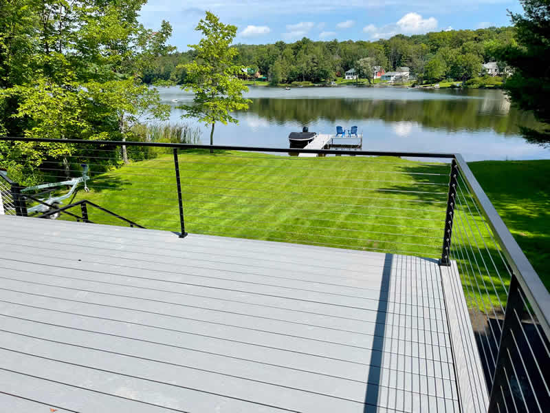 Deck Overlooking a Lake