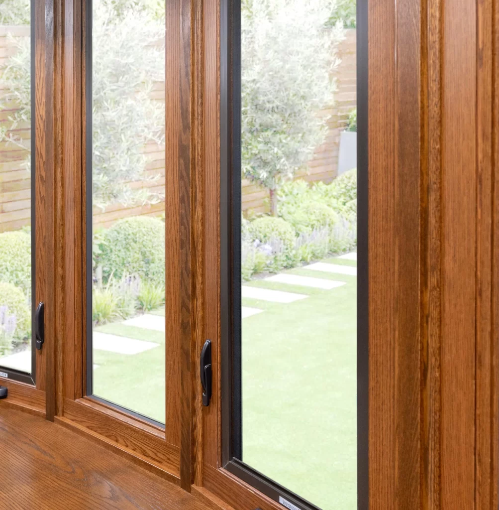 Bay windows in living space