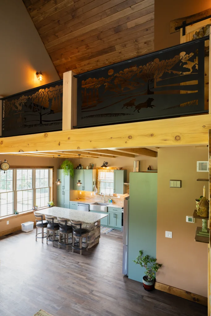 interior kitchen and loft
