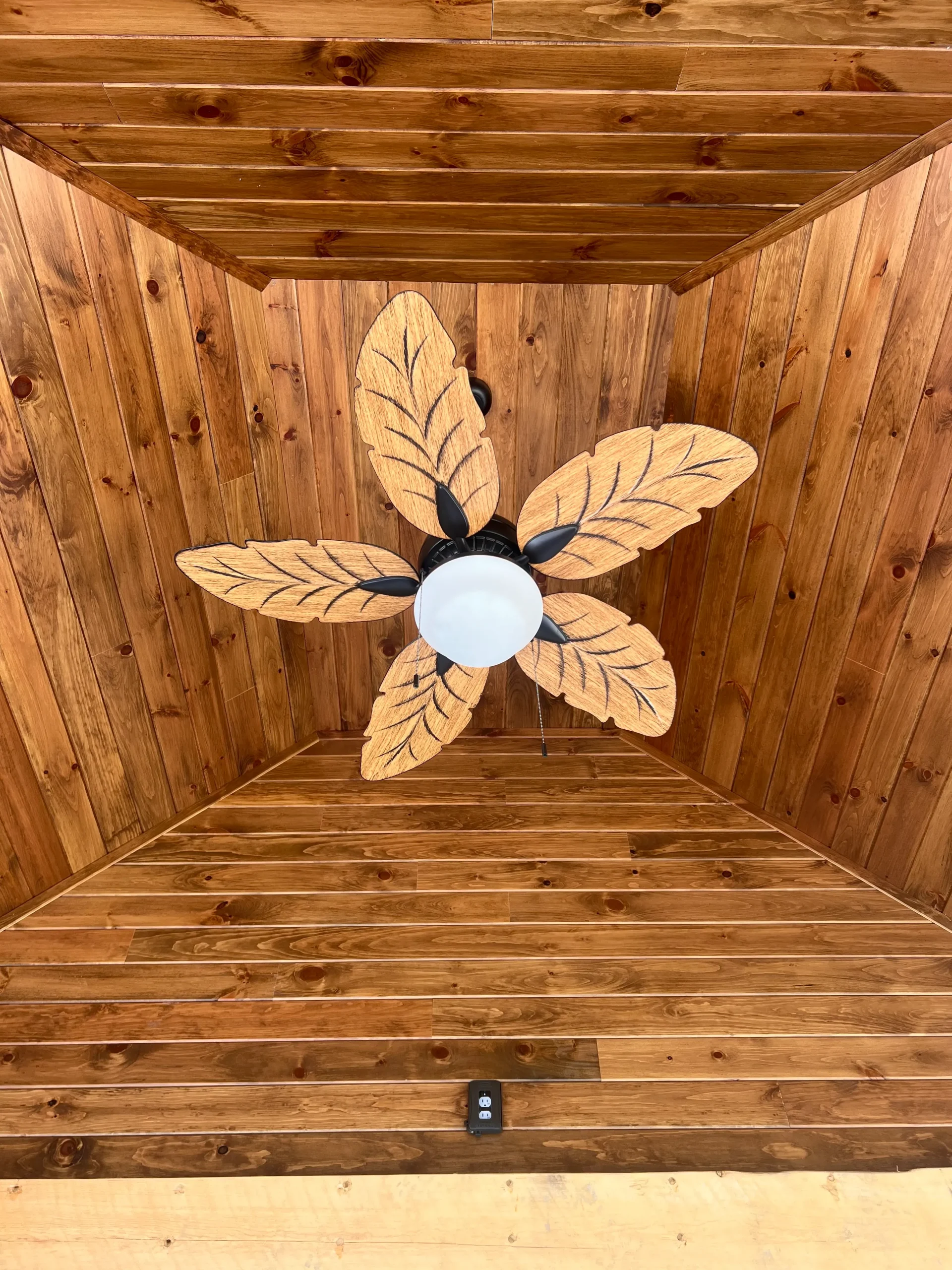 custom leaf ceiling fan