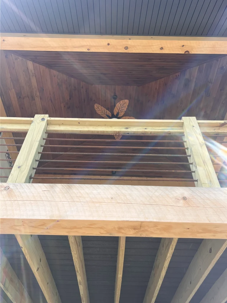 interior second floor railing