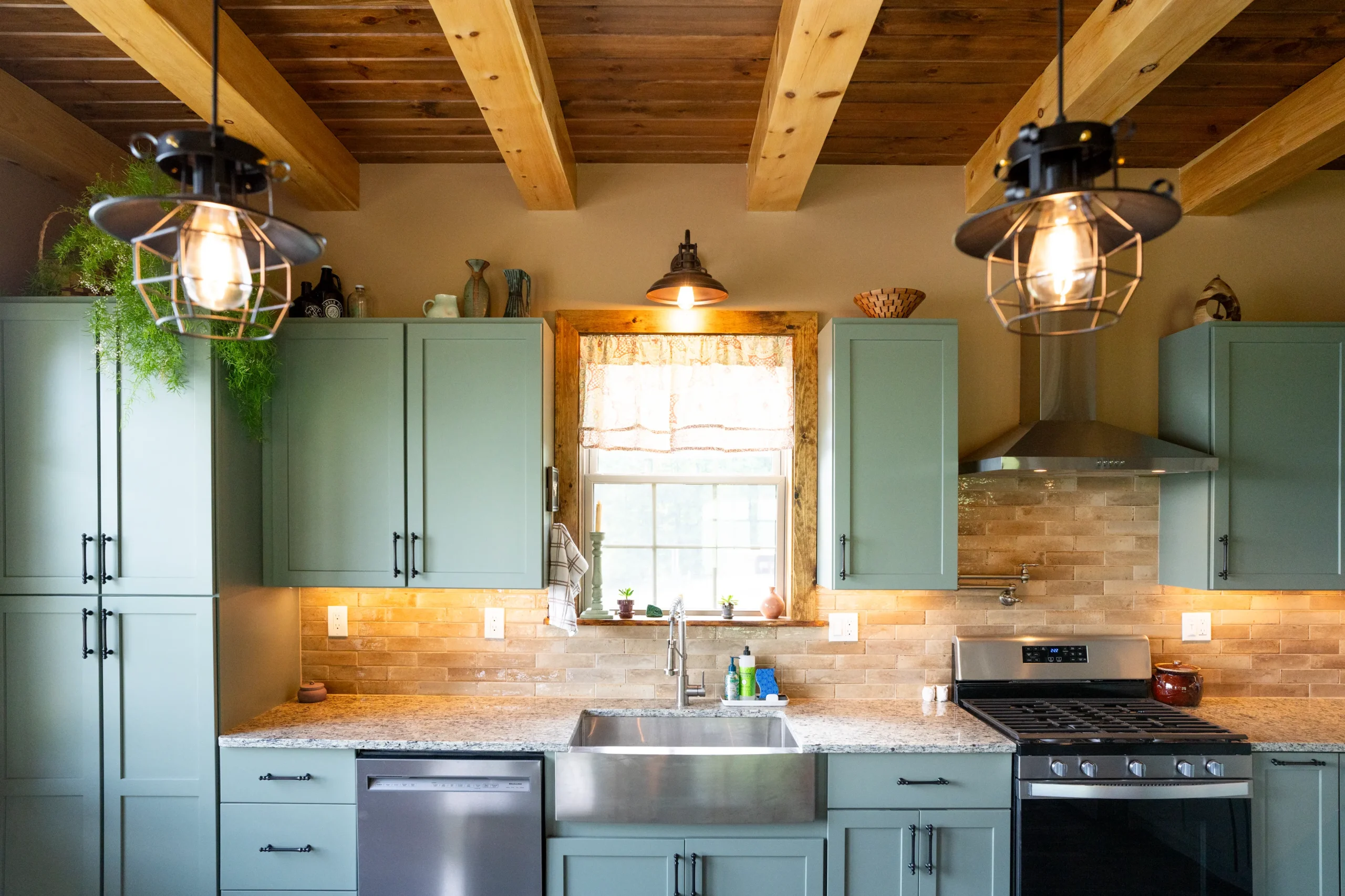 Kitchen interior construction finished