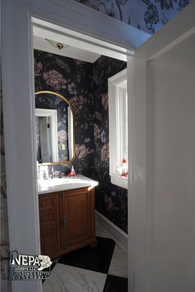 After interior bathroom remodel