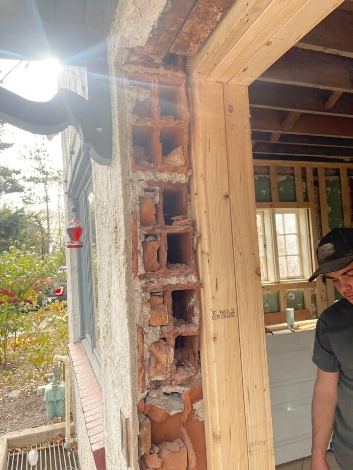 Construction process. Interior remodel