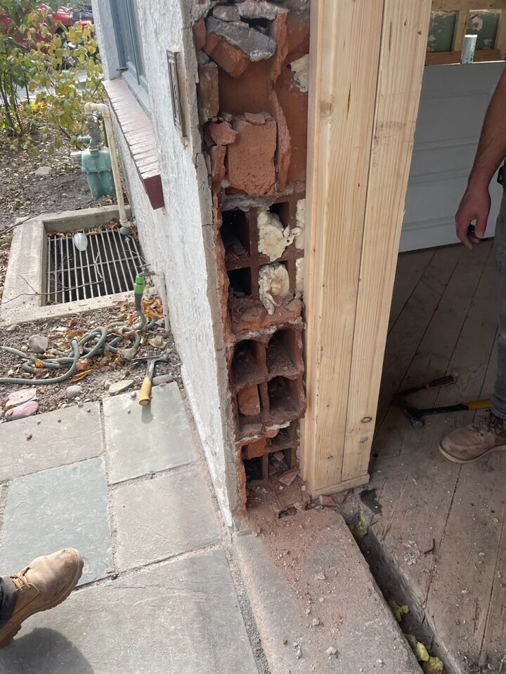 window and living space remodel construction