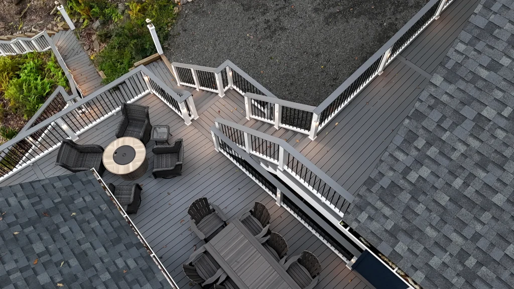 Outdoor living space with Trex Decking in Northeast PA