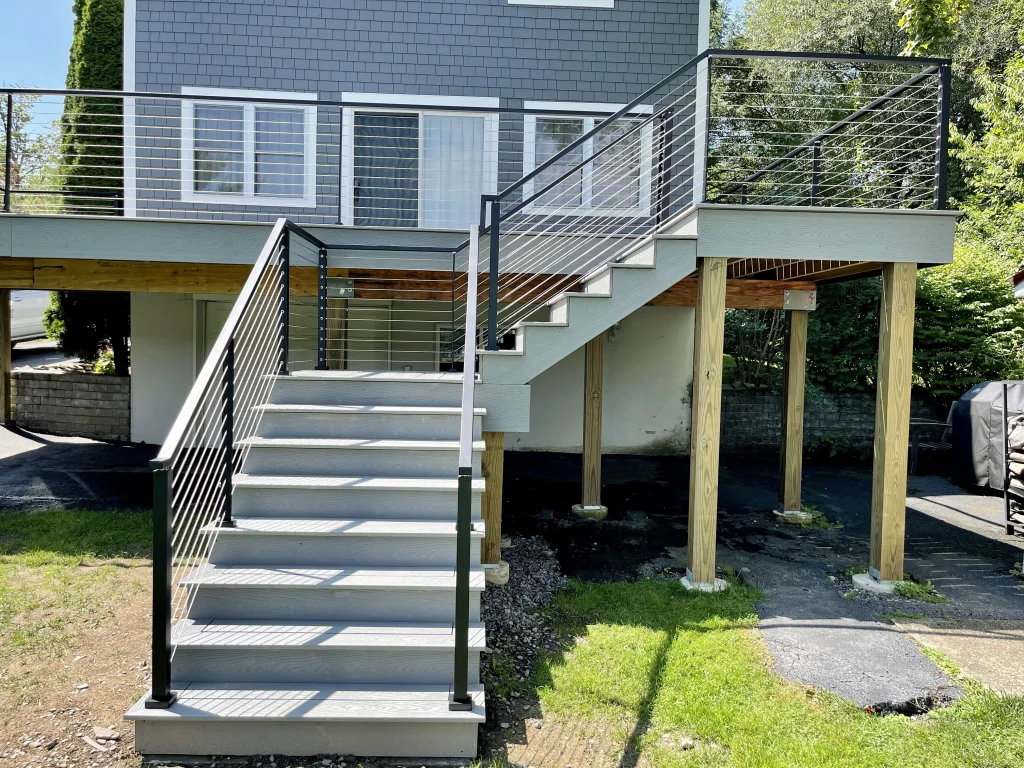 Uniondale - stair and deck installation