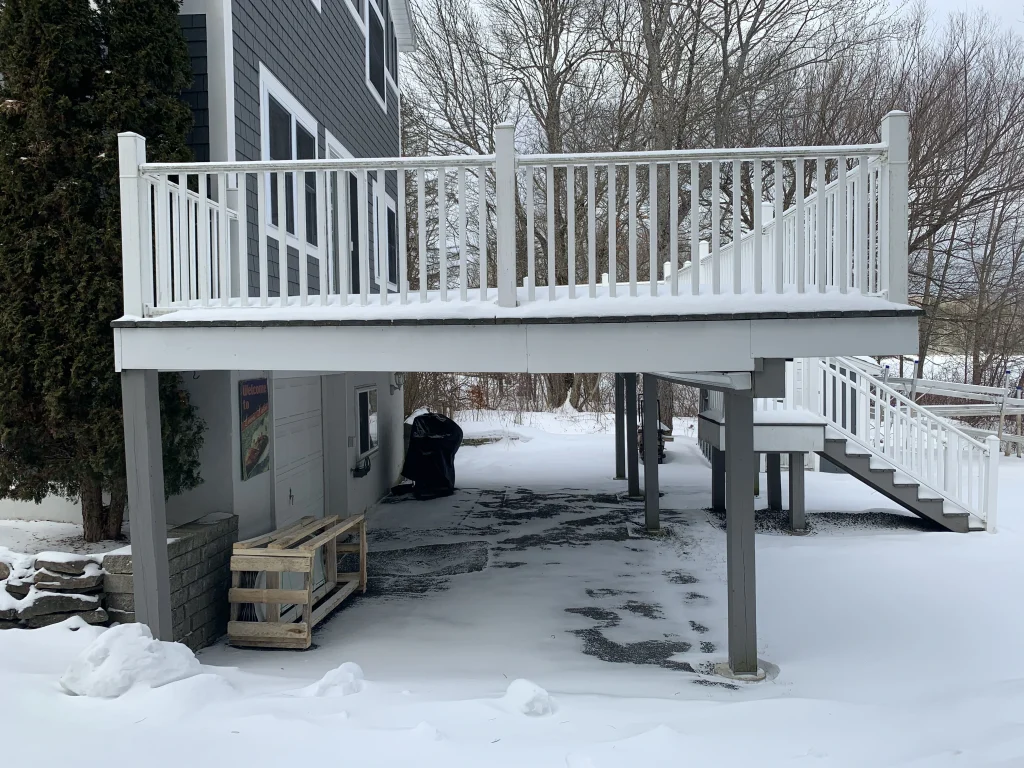 before deck installation - Old decking- uniondale