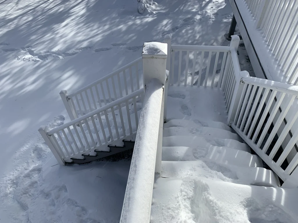 old stairs before installation - uniondale