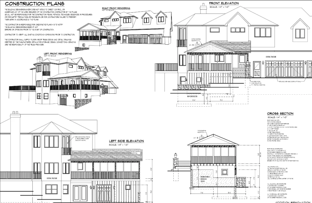 Construction Plans for Dalton Three Seasons Deck Installation