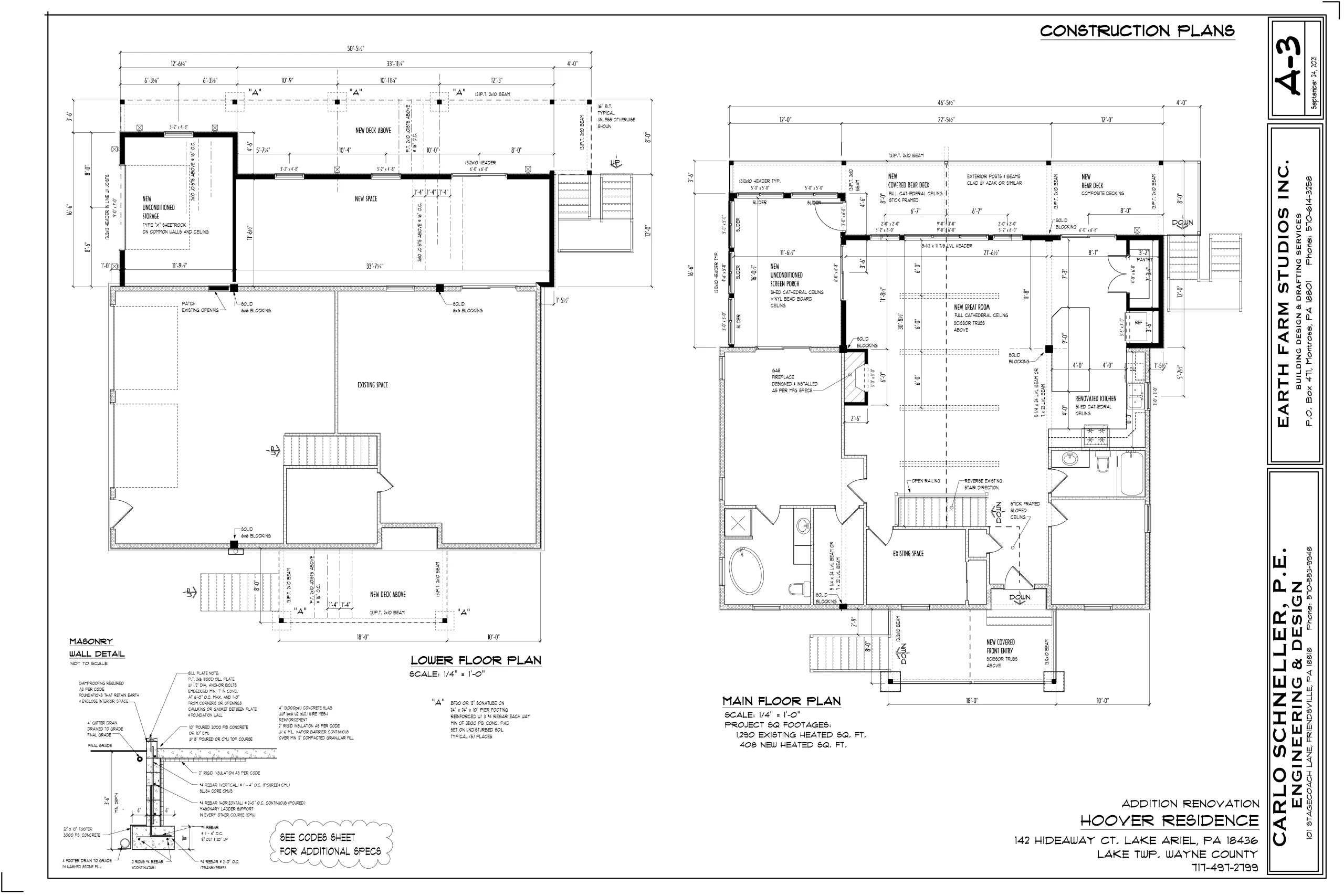 Floor plan for Lake Henry lake house construction