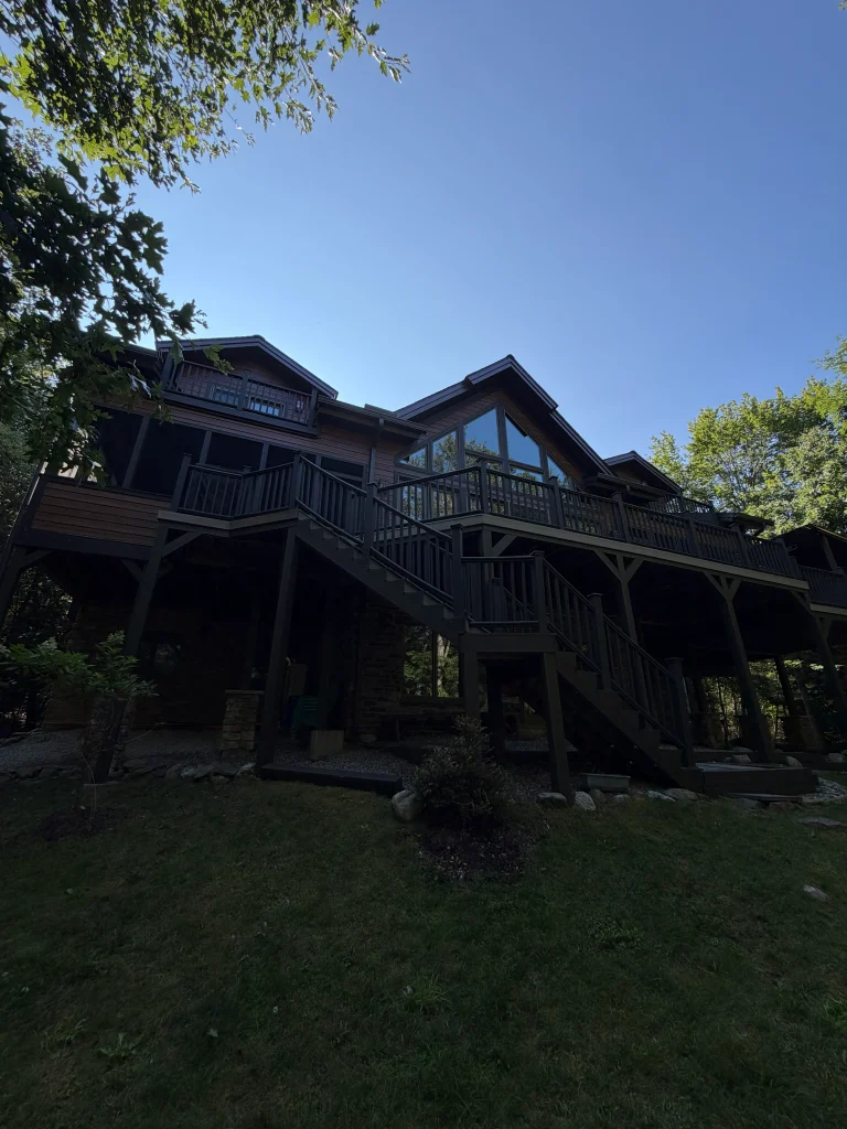 Exterior. Residential home. Fiber cement siding installation